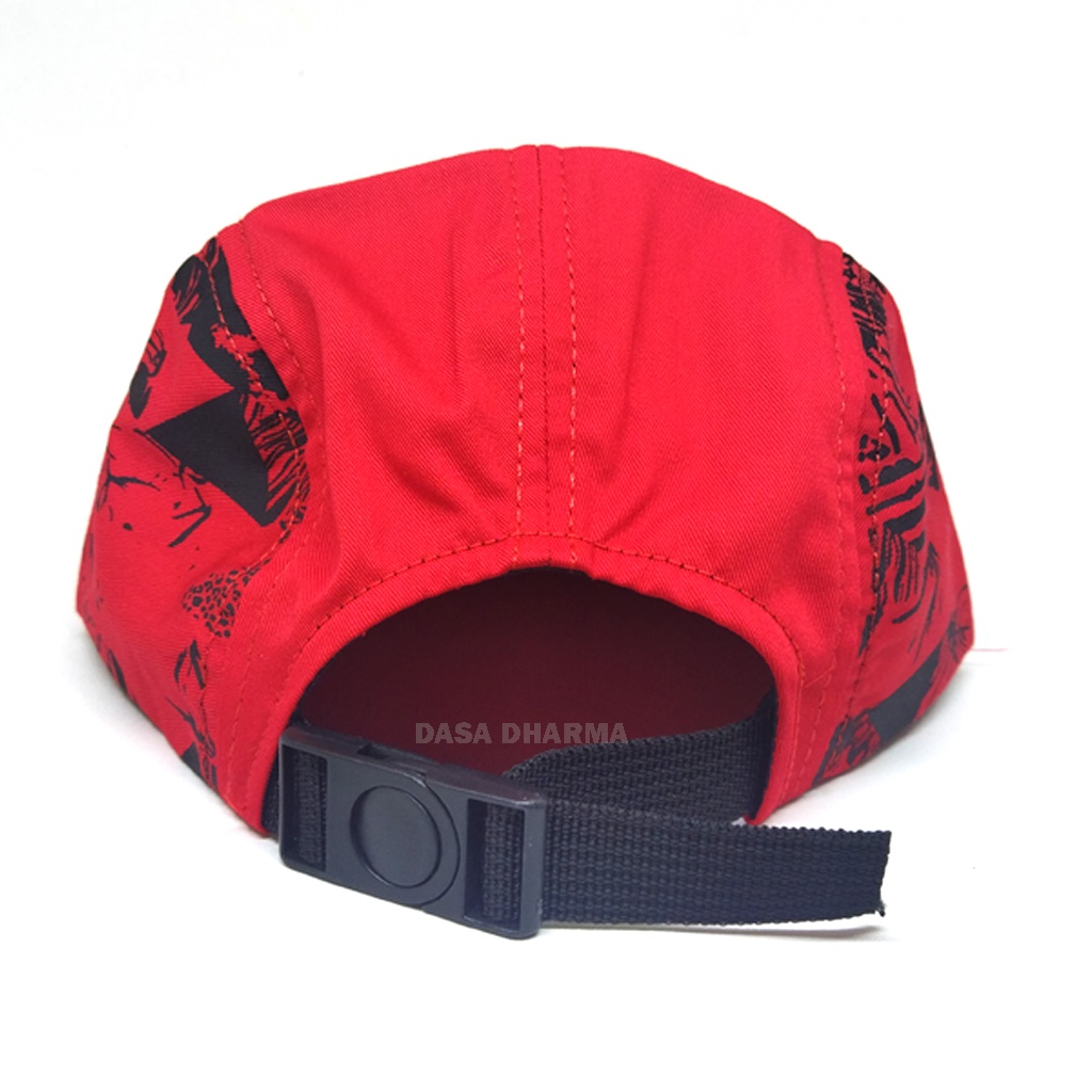 Topi Snapback Hip Hop Pria Distro Bordir Merah