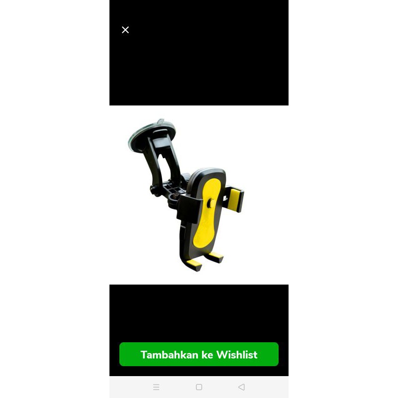 Phone Holder / Tempat HP Mobil Universal Model B1 - Kuning