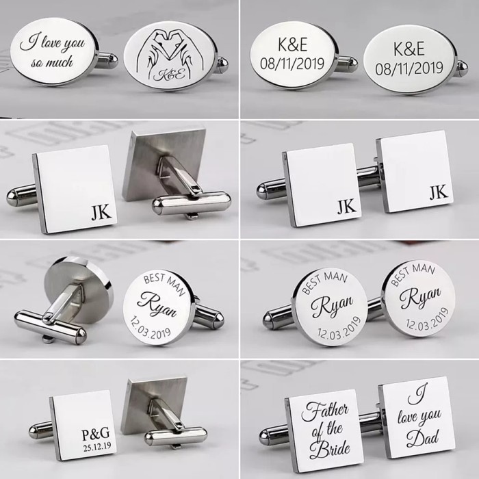 houseofcuff custom cufflinks wedding grafir huruf kancing manset