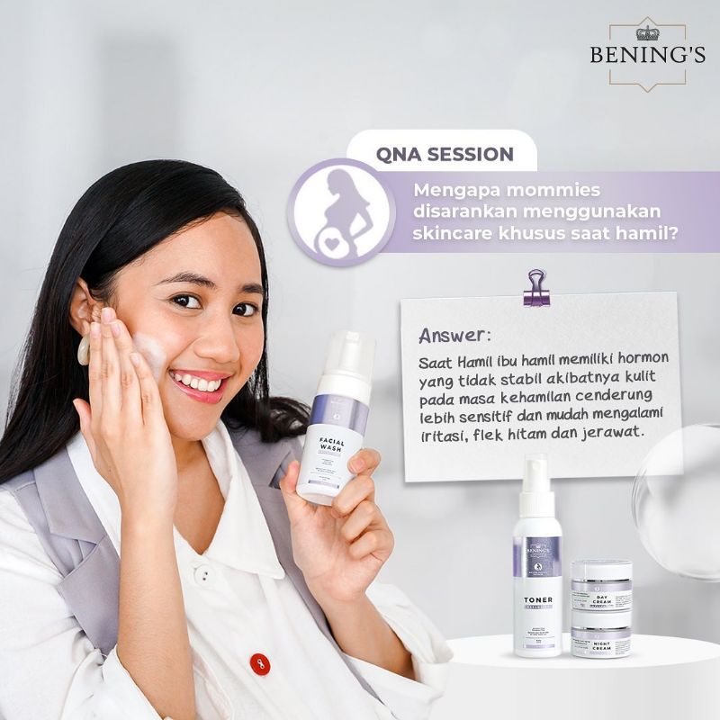 PAKET EXCLUSIVE MOTHER EDITION BENINGS SKINCARE DR OKY PRATAMA PAKET FLEK HITAM MENCERAHKAN DAN MEMBUAT GLOWING