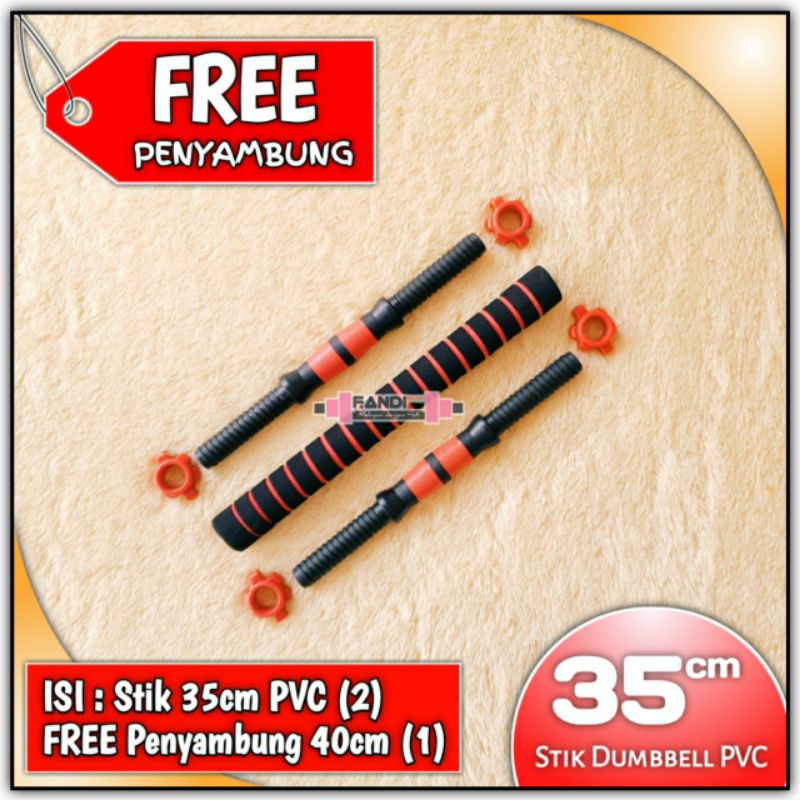 2 in 1 Stick Dumbell 35cm 2pcs - Stik Dumble 35cm - Stik Barbel 35cm
