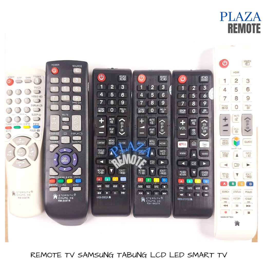 REMOTE TV SAMSUNG TABUNG LCD LED SMART TV MULTIFUNGSI TANPA SETTING