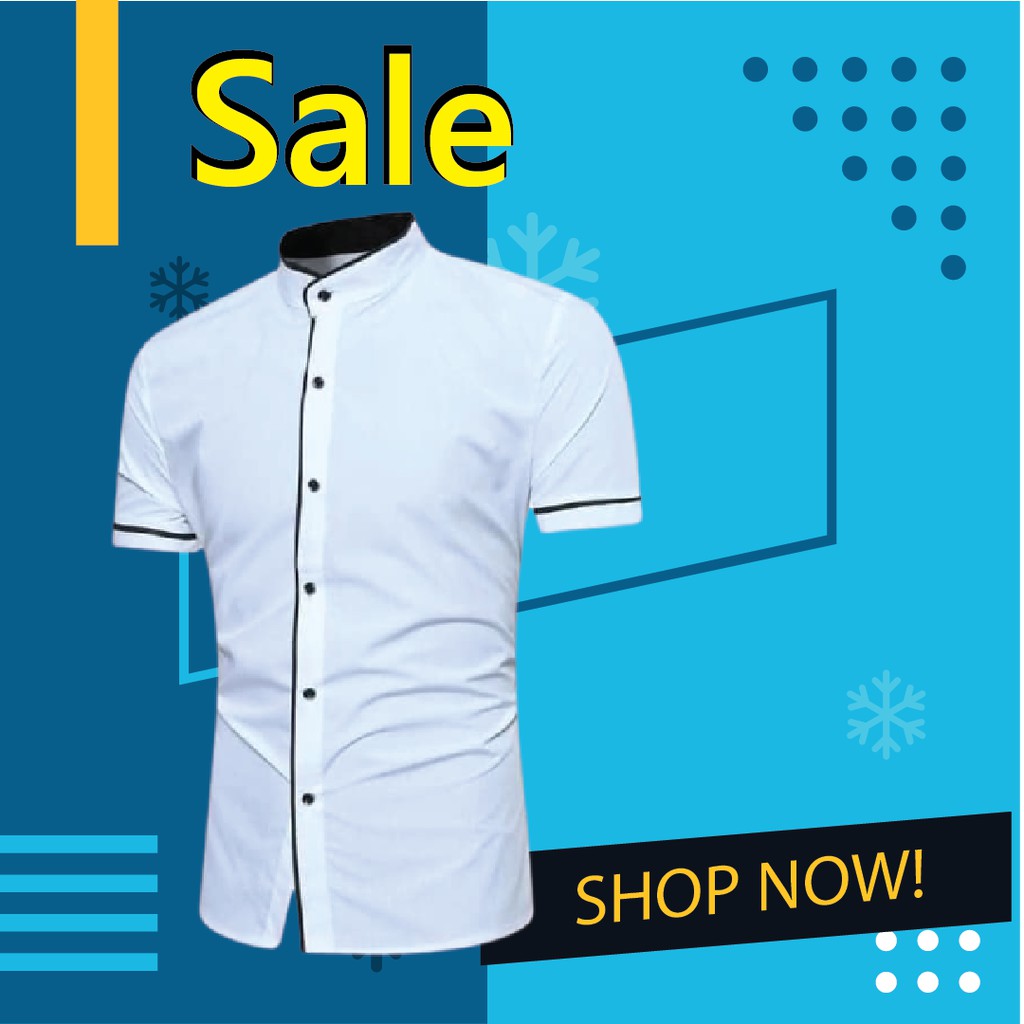HEM KEMEJA PRIA LENGAN PANJANG BAJU KEMEJA COWOK POLOS - Putih, XS