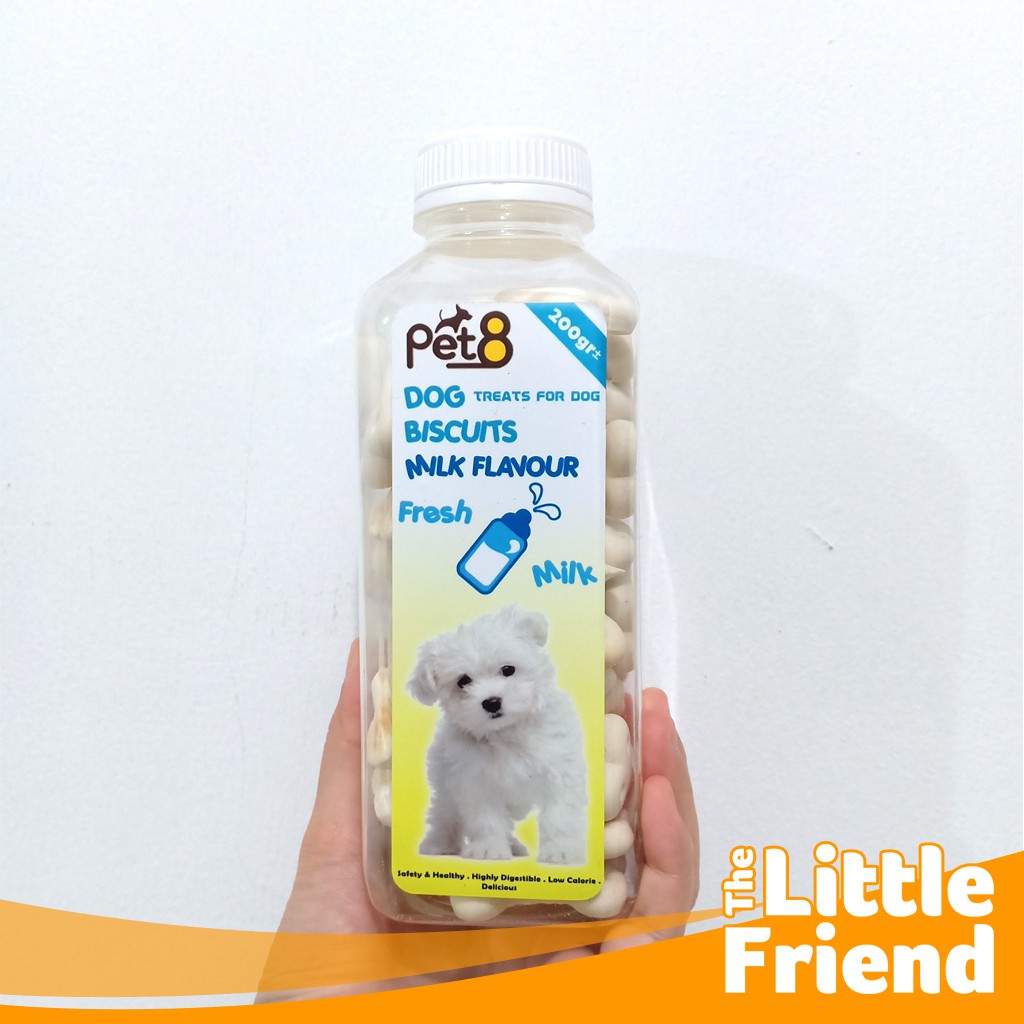 Dog Snack Biskuit Anjing 3 Varian Rasa Milk, Chicken, dan Mix Toples 200 gram