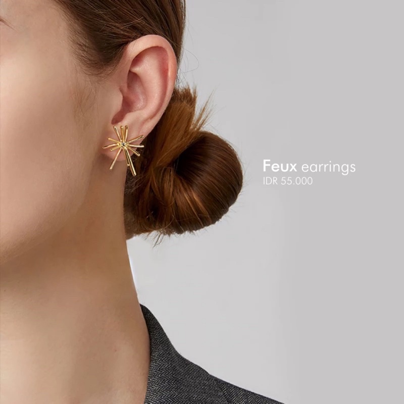 Ark.co - Feux earrings anting fireworks unik minimalis