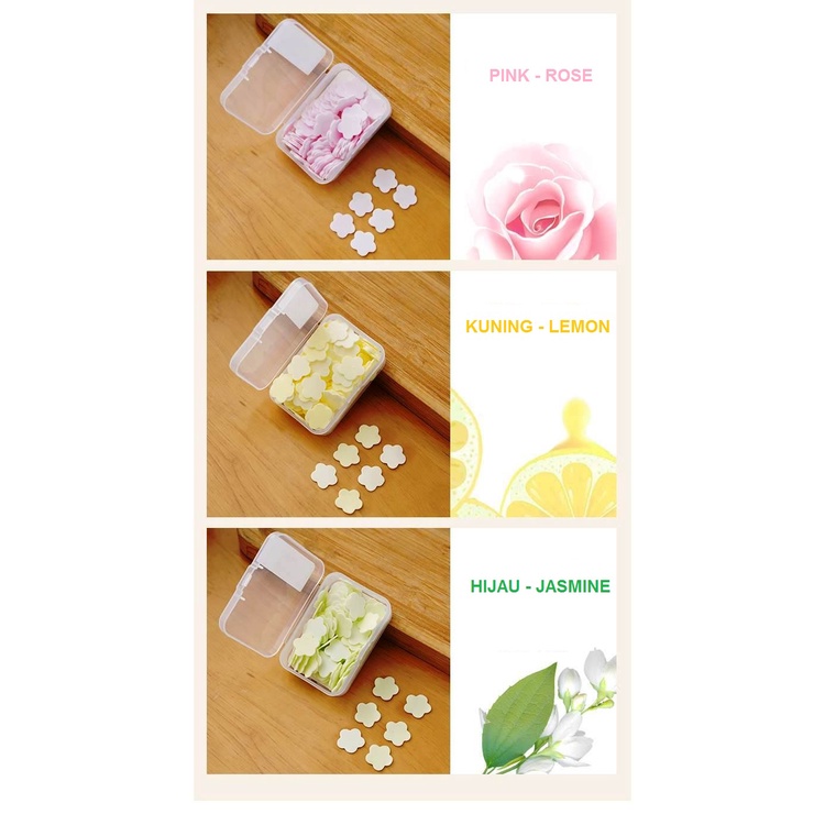 BUNGA SABUN KERTAS MINI WANGI  DISINFECTANT PAPER SOAP