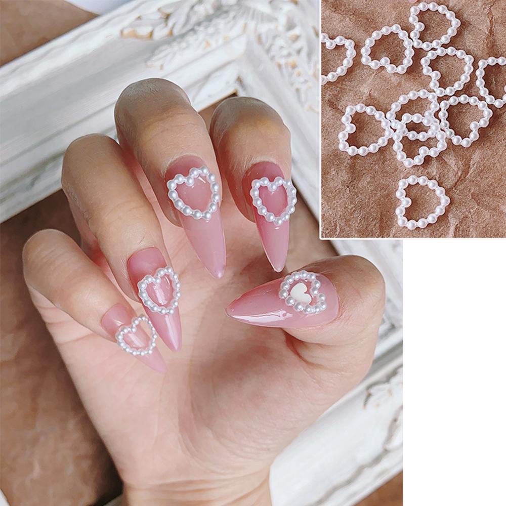 Mxbeauty Dekorasi Nail Art 3D Banyak Gaya Clay Lembut Manikur Mutiara Putih