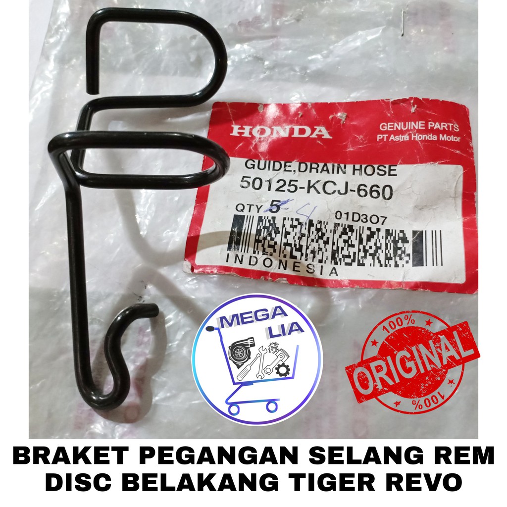 Guide Drain Hose Breket Pegangan Selang Rem Disk Cakram TIGER REVO 100% ORI HONDA 50125-KCJ-660