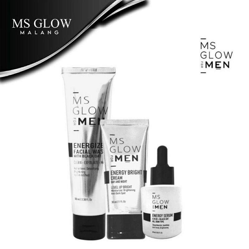 Jual Ms Glow For Men Paket Basic Asli Original Msglow Man Ori Cream Skincare Pria