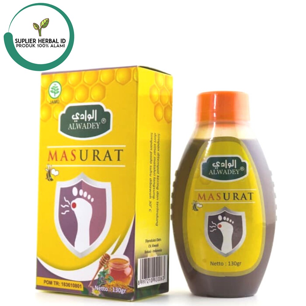

MASURAT - Madu Asam Urat Rematik Linu Nyeri Sendi Obat Herbal AlWadey - Herbal - Halal