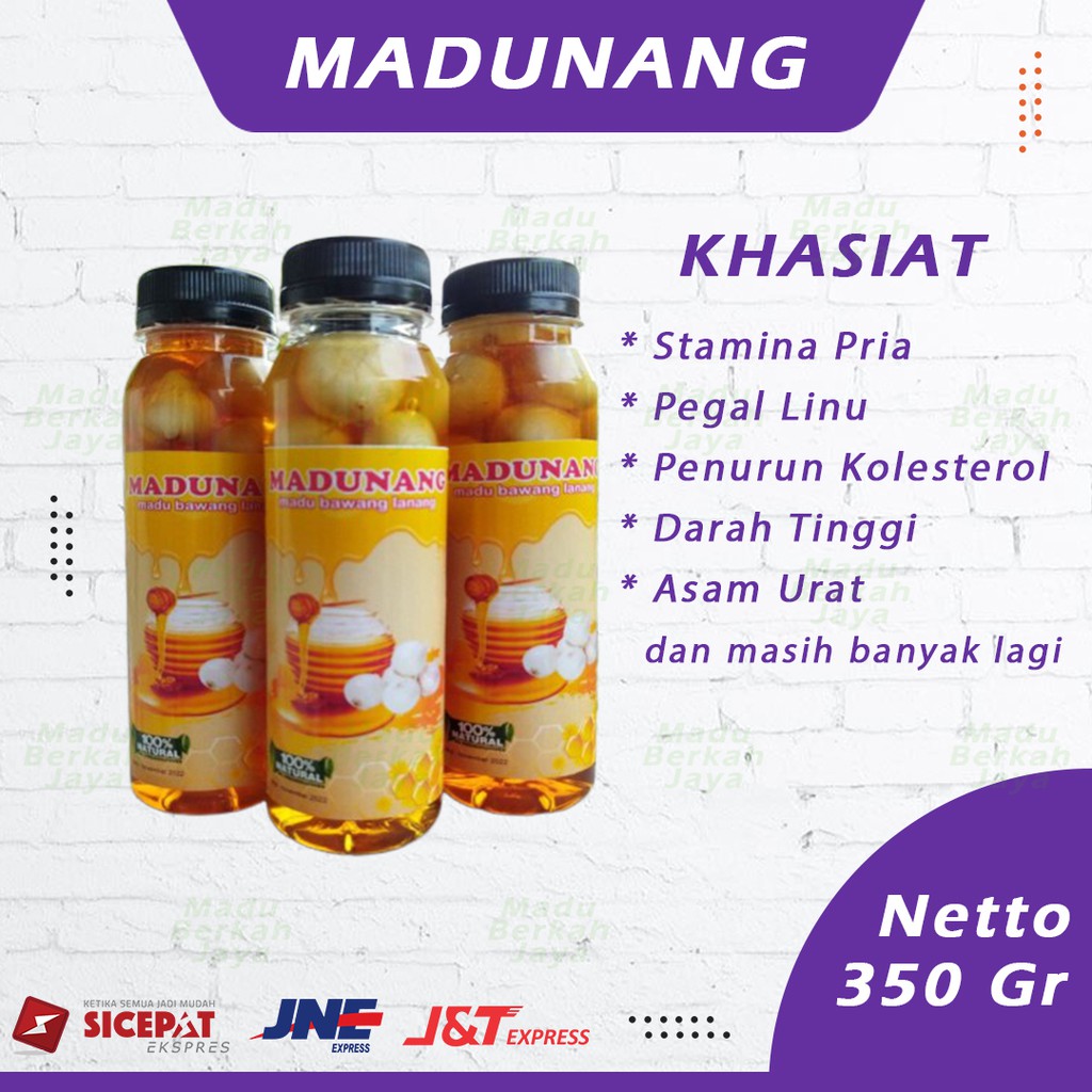 

Madunang Madu Bawang Lanang Untuk Pegal Linu, Penambah Stamina Pria, Asam Urat dll