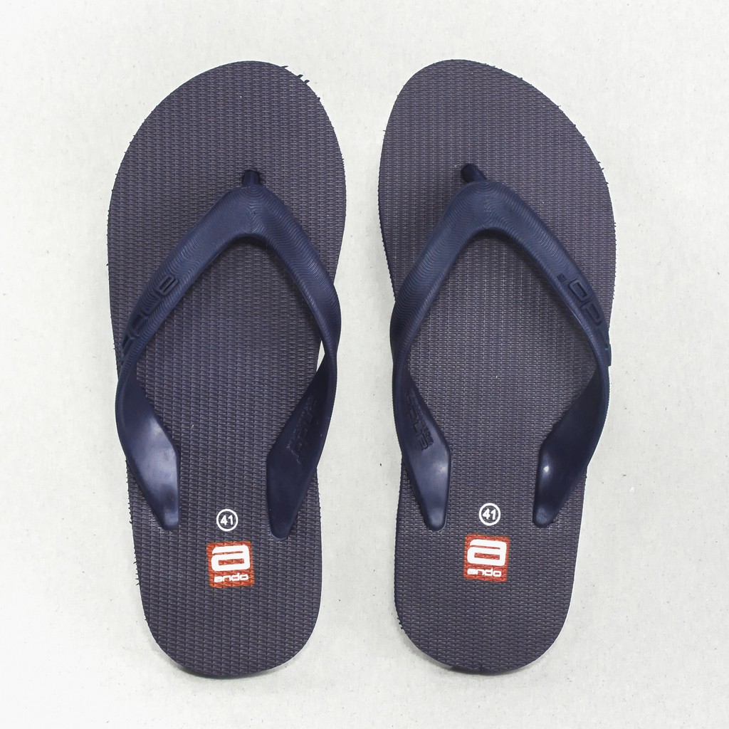  Ando  Official Sandal  Hawaii Pria Dewasa Navi Shopee 