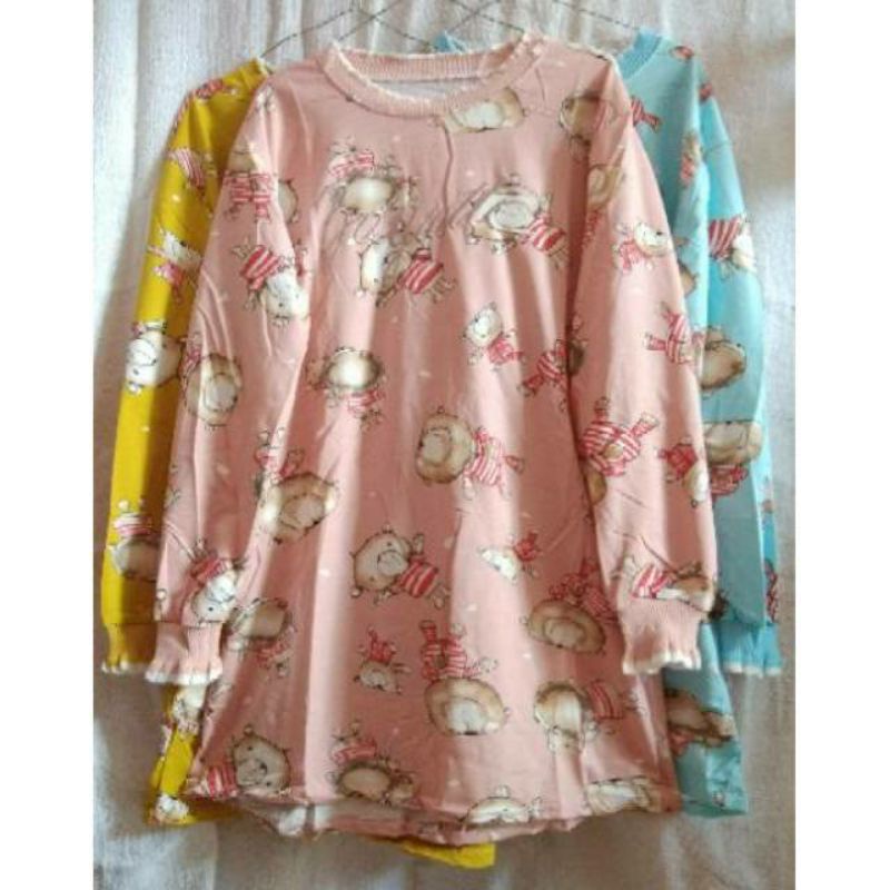 Atasan Wanita Kaos Import Terbaru Jumbo Ld 120Cm Blouse Tunik Fashion Wanita Bahan Kaos Babyterry Im