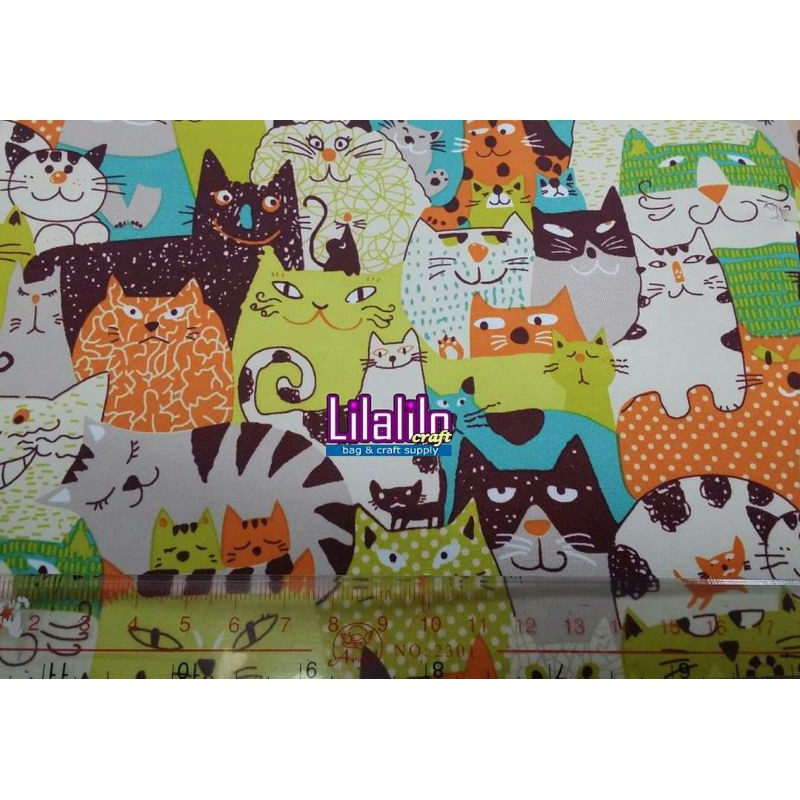 KAIN LC MOTIF KUCING