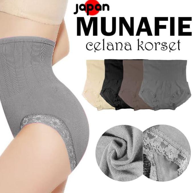 Munafie Celana Korset Slimming Pant Pengecil perut Celana Dalam