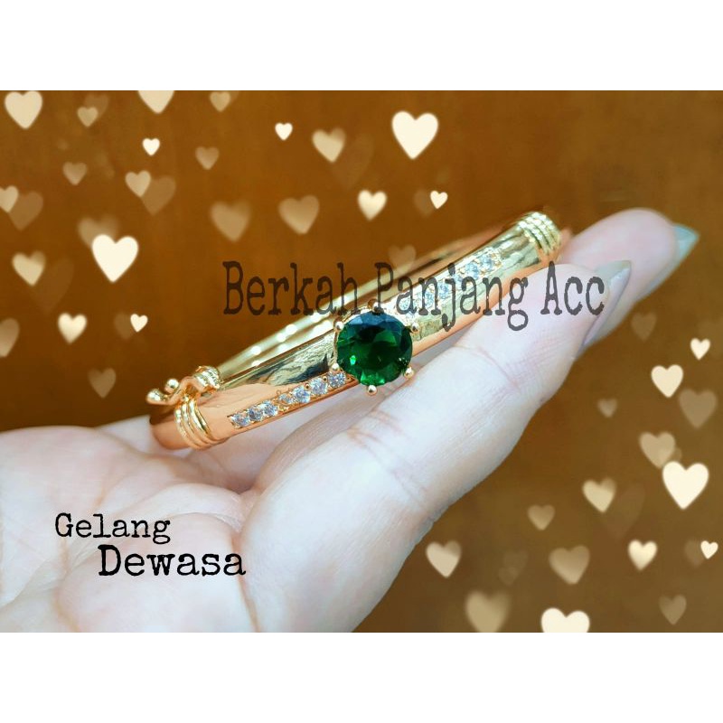 GELANG BANGKOK CANDI DIAMOND WARNA PERHIASAN KOREA ANTI KARAT DAN ANTI LUNTUR BERKUALITAS