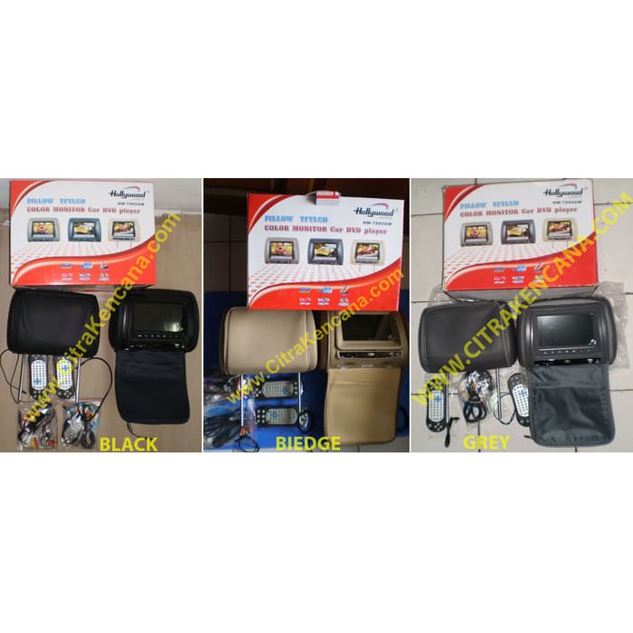 HEADREST DVD + TV MONITOR MOBIL