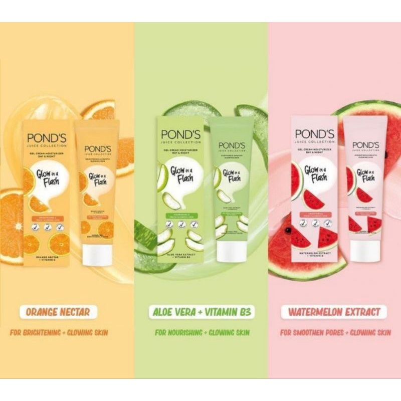 Ponds Juice Gel Cream Moisturizer 20ml~Ponds Original 100%