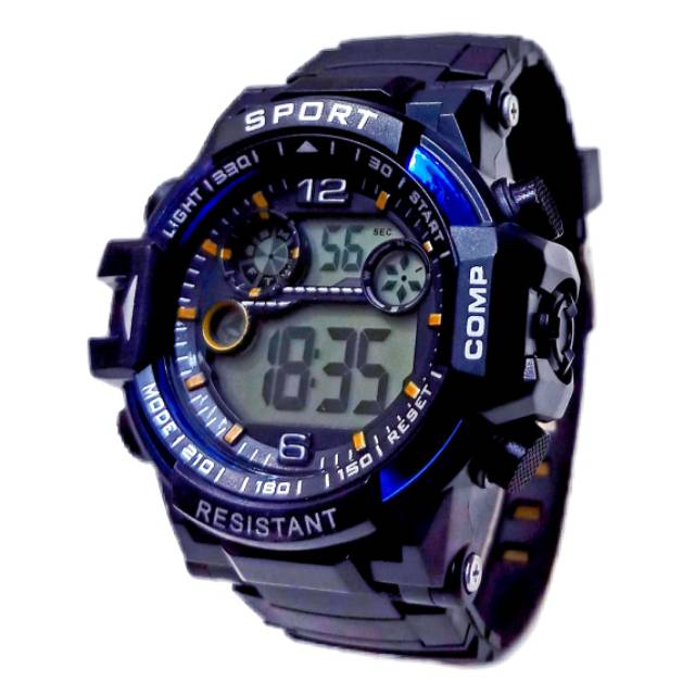 Jam Tangan Pria Sporty Digital S-Sports Strap Rubber SS008