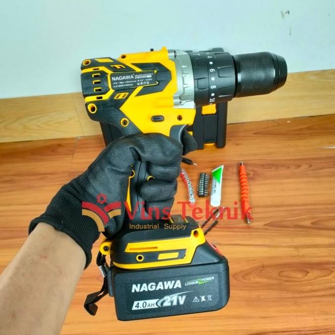 NAGAWA NCB13K mesin bor tembok baterai cordless impact hammer drill Termurah