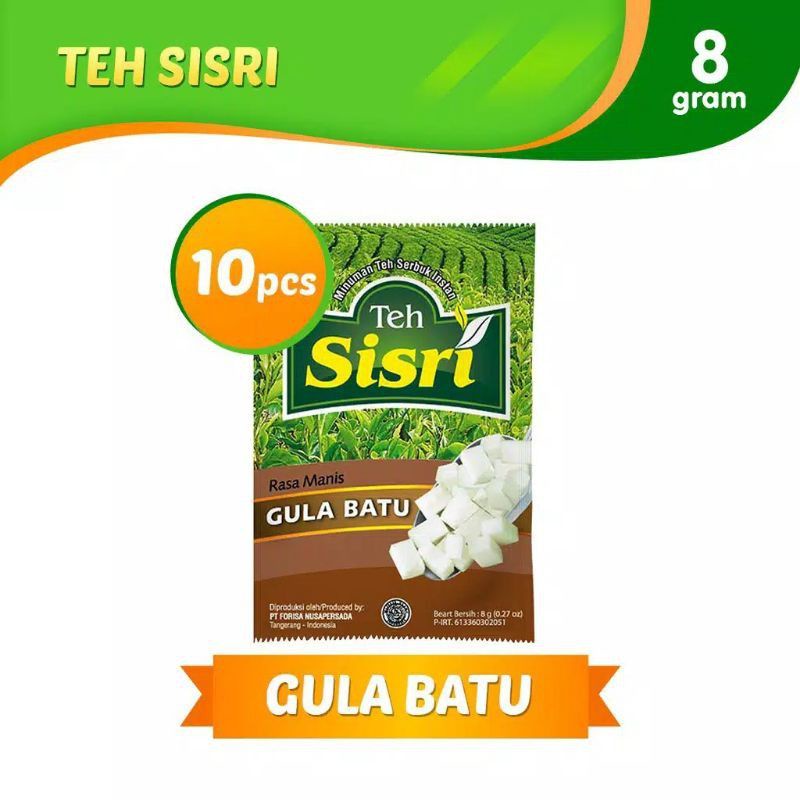 

TEH SISRI GULA BATU ISI 10 SACHET AYES TOSERBA