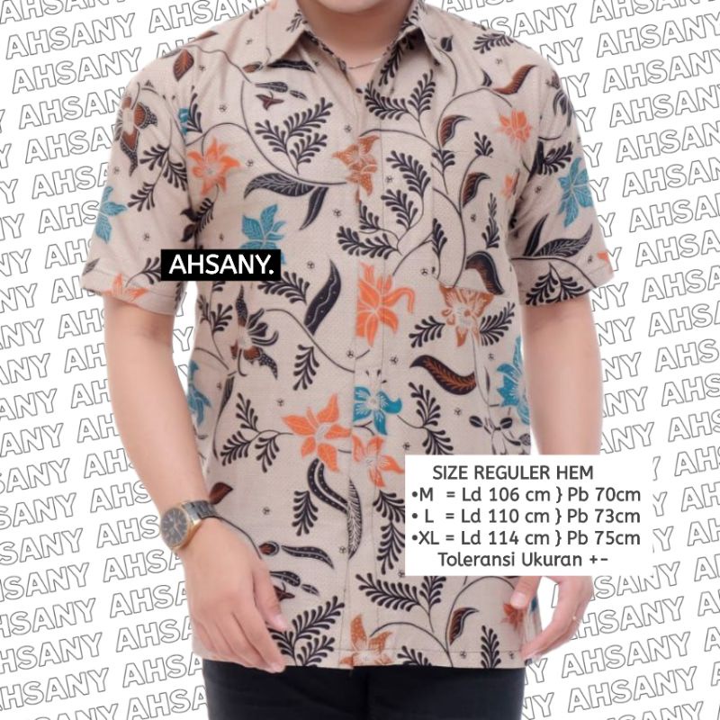 Baju Batik Pria Lengan Pendek Motif Salju Bunga Terbaru Halus Katun Seragam Kantor Kerja Pernikahan Cod Shopee SB01