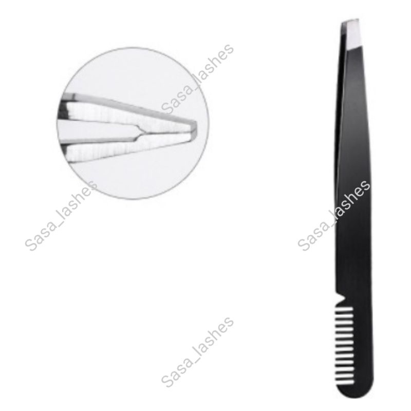 Pinset Bulu Mata/Tweezer Hitam+Sisir