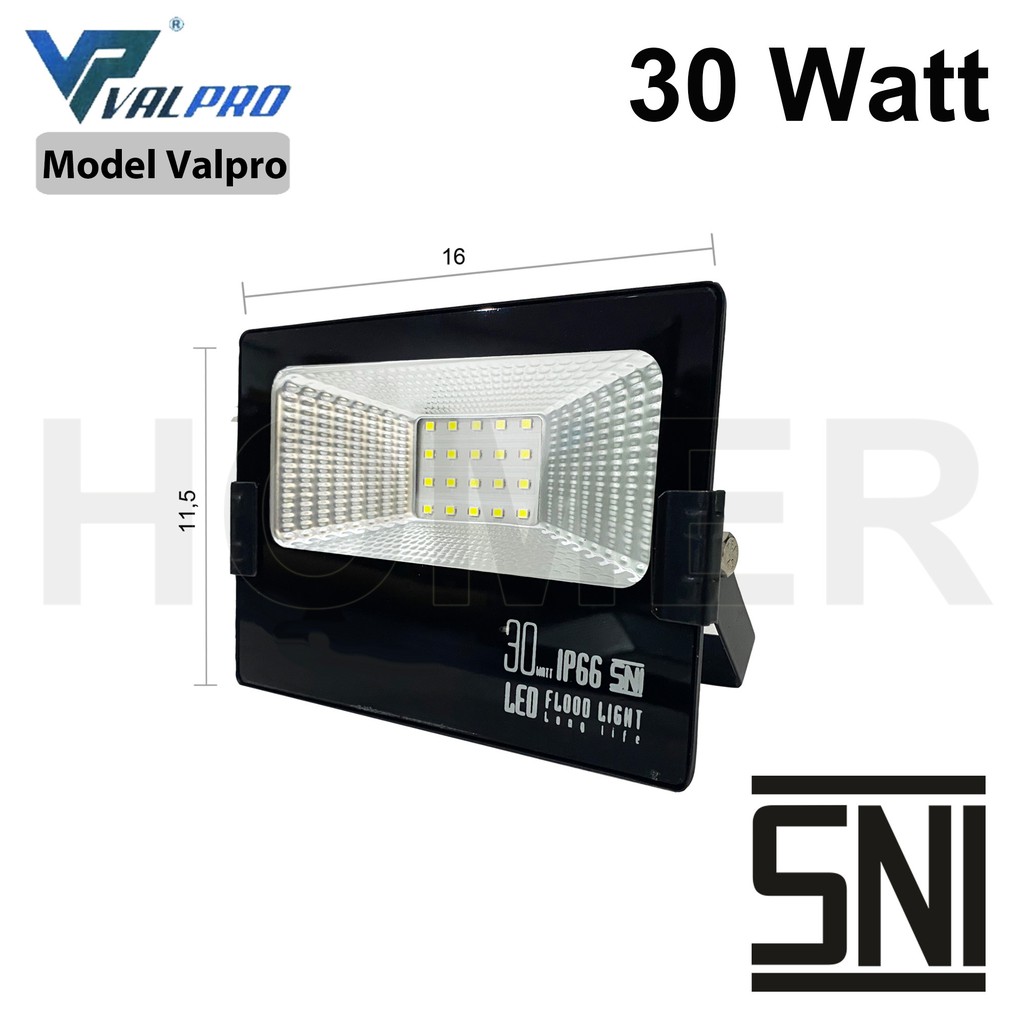 lampu led sorot / tembak / floodlight / outdoor lapangan 30w 30 w 30watt 30 watt probest hattasu emico hamatsu valpro SNI super terang murah bagus putih kuning