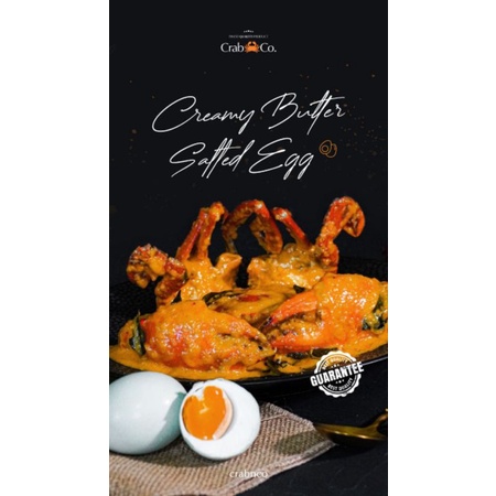 

Creamy Butter Salted Egg Crab 500gr