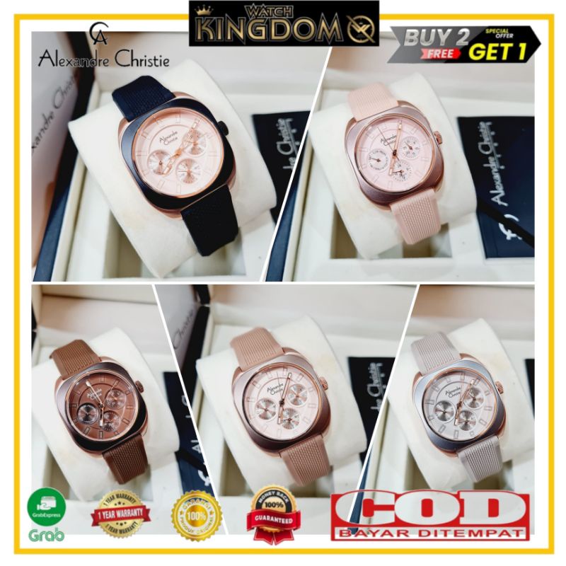 Terbaru Jamtangan wanita Alexandre Christie AC2990 / AC 2990 100% Original garansi resmi 1thn