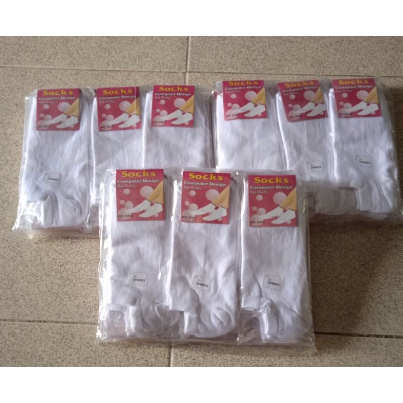 1 lusin kaos kaki pendek polos semata kaki (GRESS)