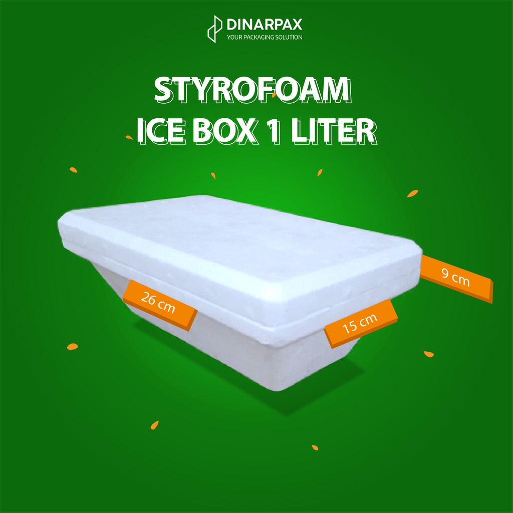 Jual Styrofoam box 1ltr dan 1/2 ltr / DinarBox / CoolerBox / Frozen Box