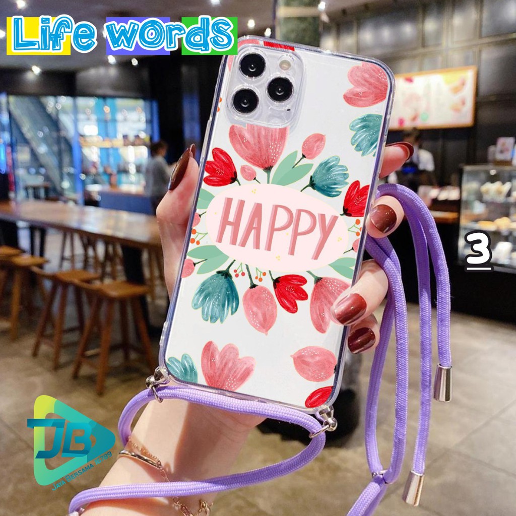 SOFTCASE SLINGCASE LANYARD BENING LIFE WORDS INFINIX NOTE 8 HOT 9 PLAY X680 X682 10 LITE JB4775