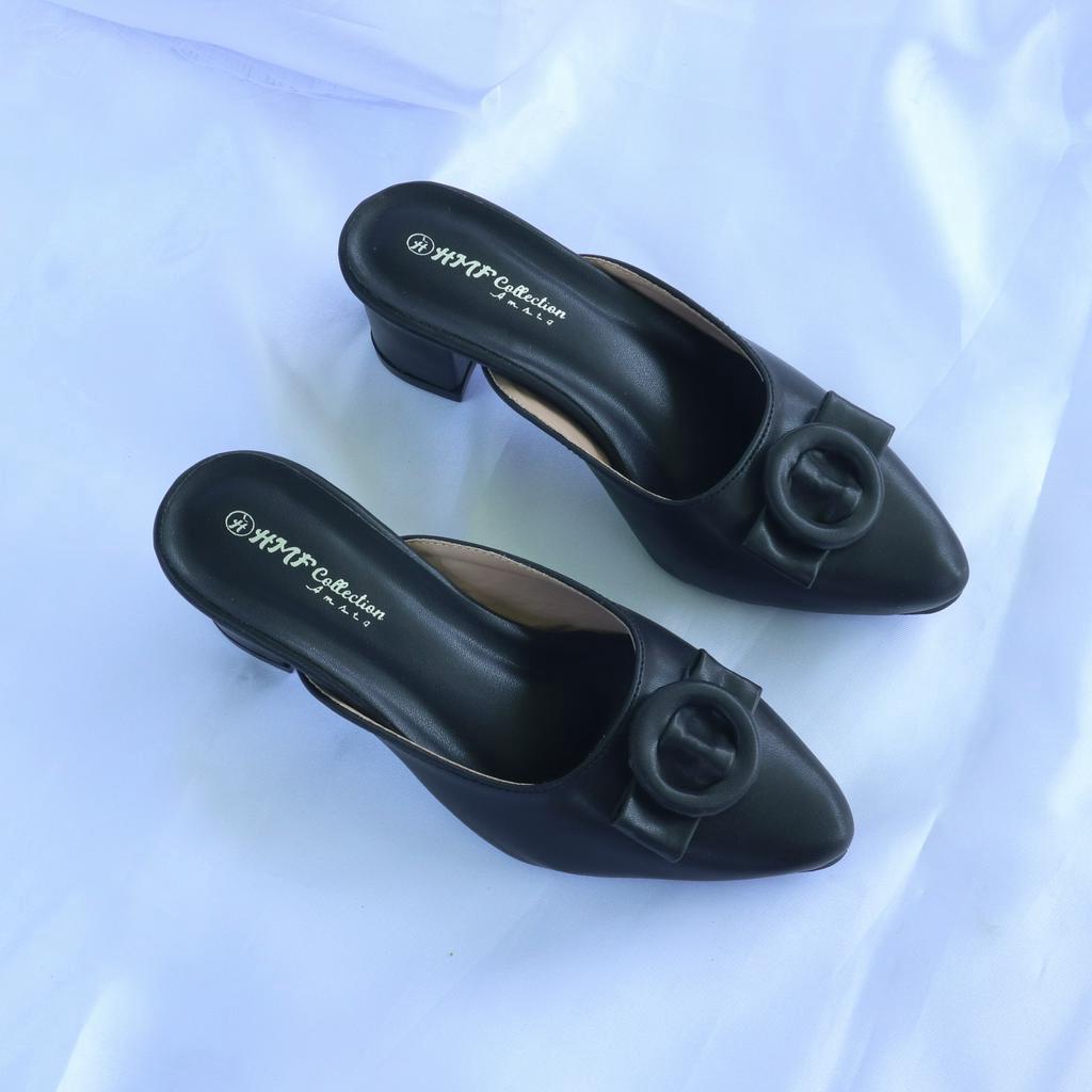 HMF Derniya Heels Mules Wanita RD14