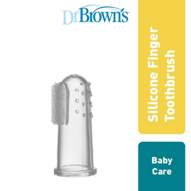 Dr.Brown's Silicone Finger Toothbrush With Case | Sikat Lidah Bayi