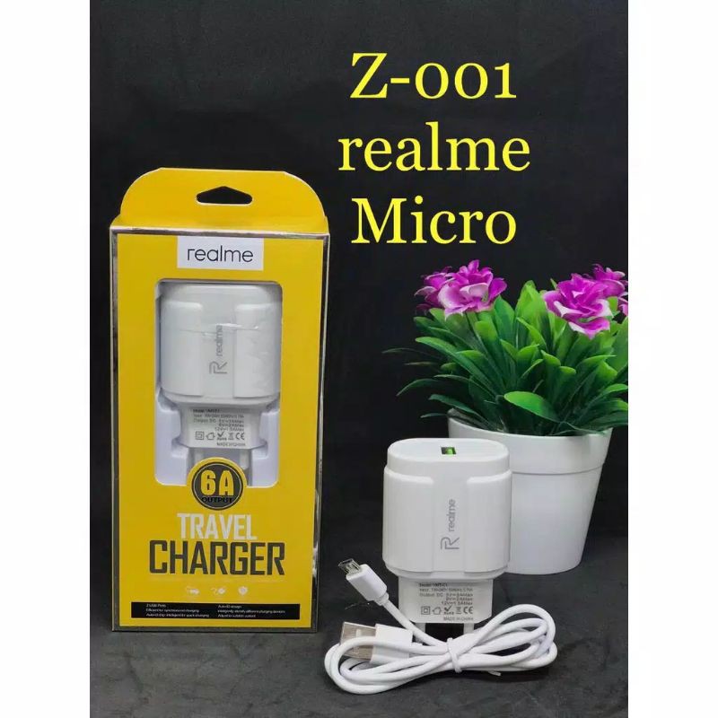 TRAVEL CHARGER REALME Z001 1USB CASAN REALME 1USB Z001 ANDROID MICRO