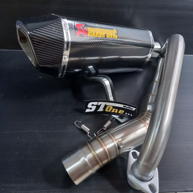 Knalpot racing Akrapovic full set Cb150R Cbr150 New Cb150R