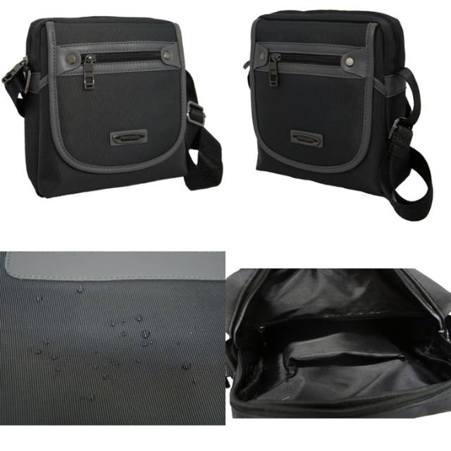 Real Polo Tas Selempang Tahan Air N8822 - Hitam