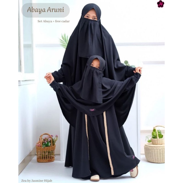 Gamis Couple Abaya Aruni by Jasmine Hijab