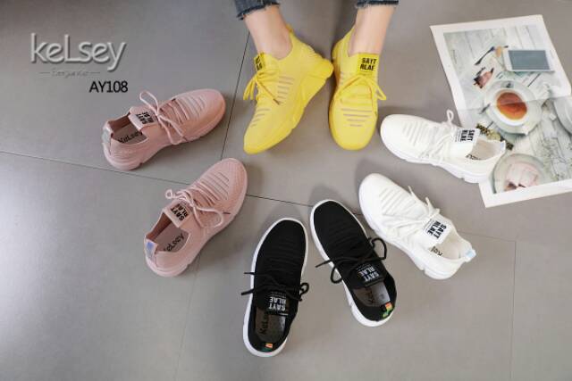  SEPATU  KELSEY  AY108 KANVAS ELASTIC Shopee  Indonesia