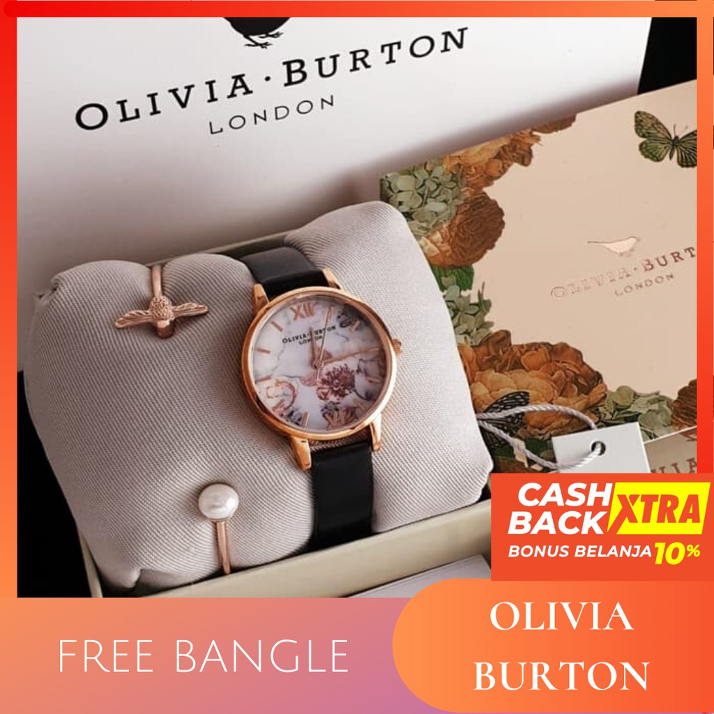 [ ORIGINAL ] FREE BANGLE OLIVIA BURTON ORIGINAL / JAM TANGAN OLIVIA BURTON / OB / JAM WANITA