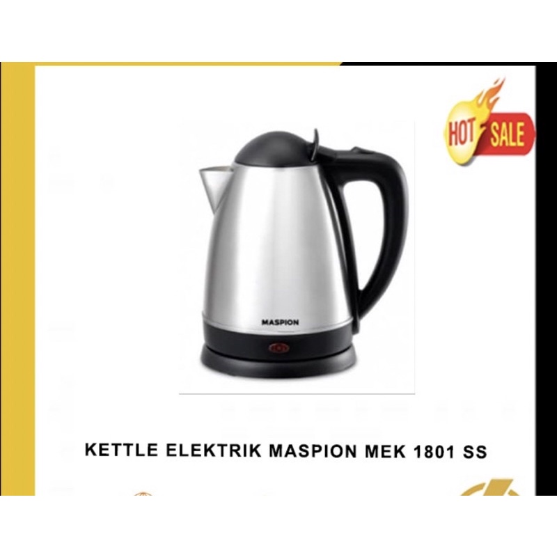 teko listrik pemanas air 1,8 liter maspion original