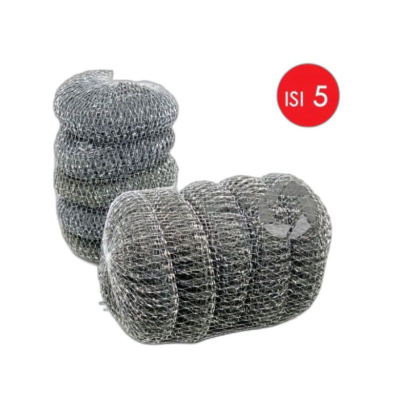 Sabut Donut 5 pcs / Kawat Cuci Piring Besi Stainless Isi 5 pcs