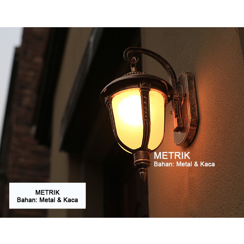 LAMPU DINDING ANTIK KLASIK/LAMPU JAWA/ LAMPU BETAWI/ LAMPU TAMAN (GB6142/S)
