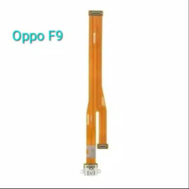 Flexible Charger Konektor Cas Oppo F9 Original