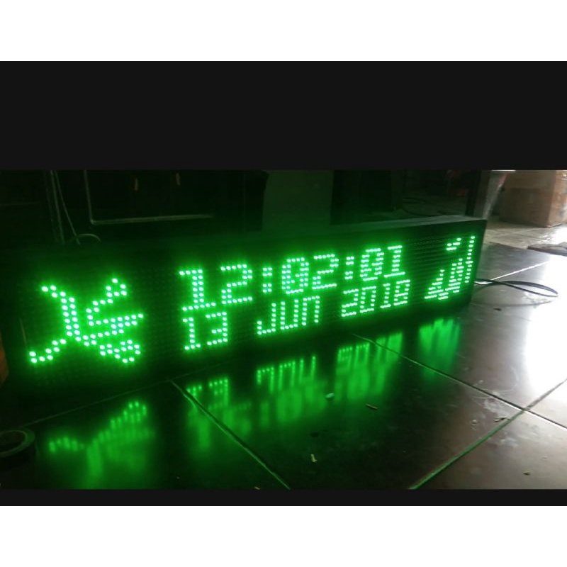 JAM SHOLAT JADWAL  AUTO TARTIL 20X100 CM WIFI