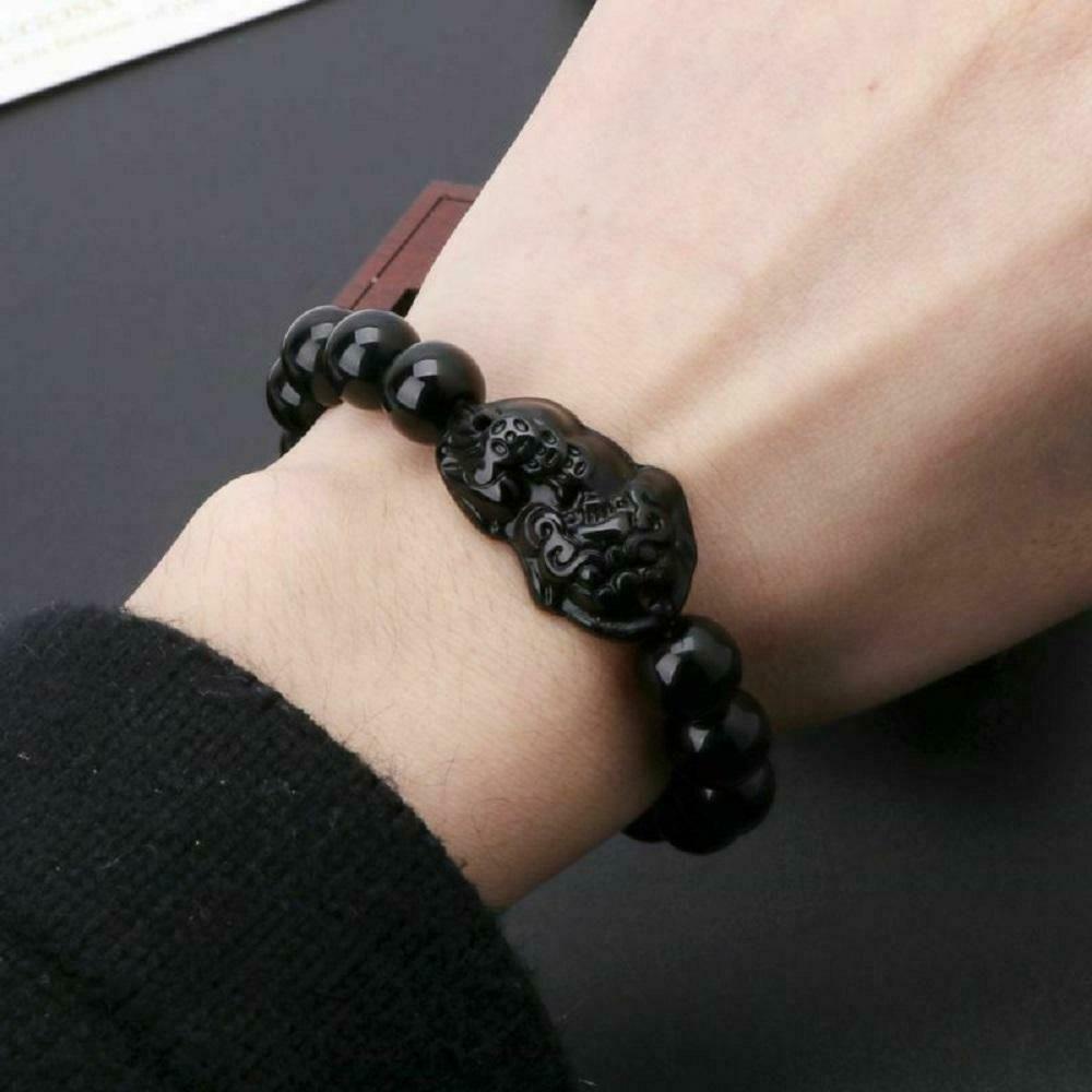 R-flower Pi Xiu Gelang Hot Sale Kekayaan Attract Hitam 10MM