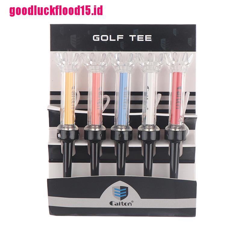 (LUCKID) 5pcs Tee Bola Golf Magnetik Rotasi 360 Derajat Ukuran 90mm