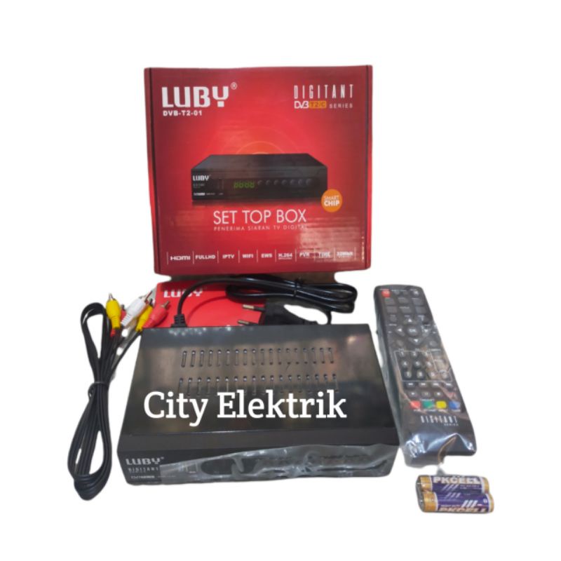 SET TOP BOX DIGITAL DVB T2 - 01 LUBY / STB DIGITAL TV FULL HD