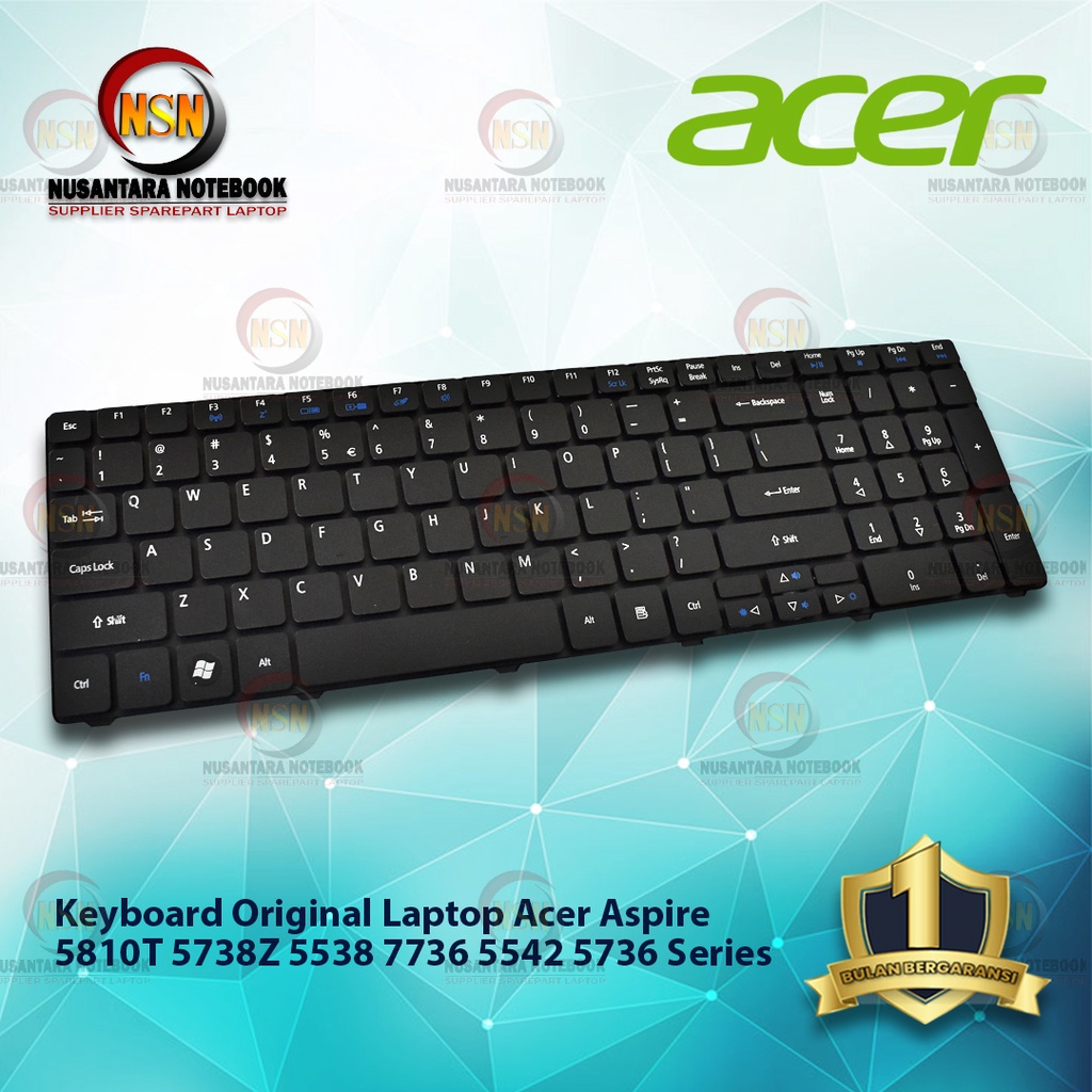 Keyboard Acer Aspire 5810t 5738z 5538 7736 5542 5736 Series